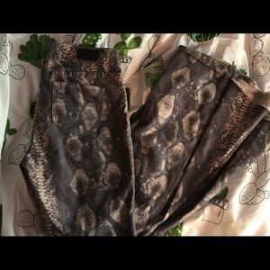 Snake skin bell bottoms